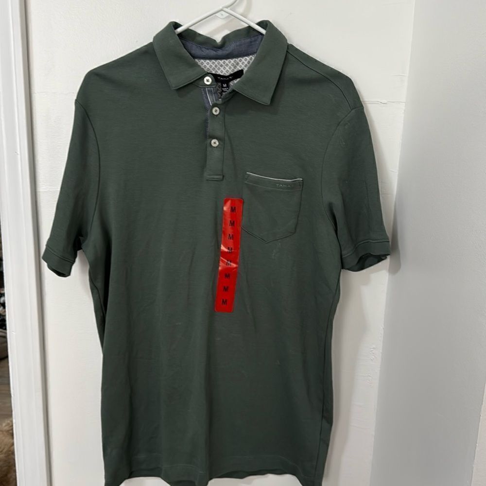 TAHARI POLO SHIRT NWT SIZE M